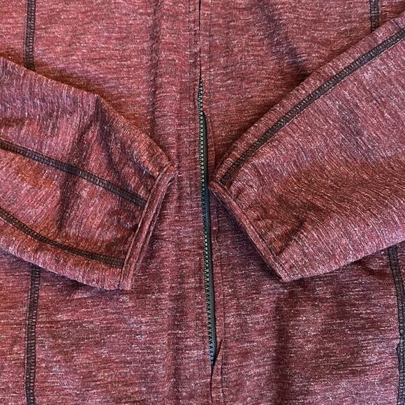 Kane & Unke Full Zip Hoodie Long Sleeve Windbreaker Jacket Outdoor Burgundy  XL - Picture 10 of 14